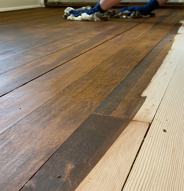 Hardwood floor gaps