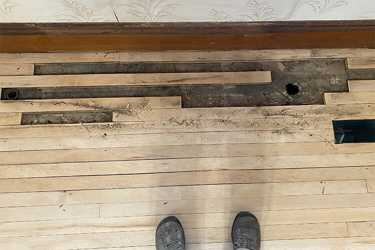 Maple floor repair