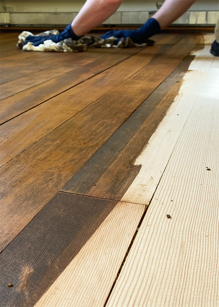 Hardwood Floor Staining And Color